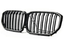 LED Grill Kühlergrill Nieren Doppelsteg Schwarz für BMW X5 G05 2018-2023
