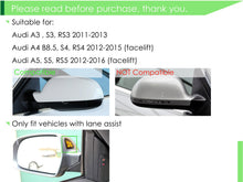 Alu Matt Chrom Spiegelkappen für AUDI A3 8P S3 RS3 2010-2013 Facelift SideAssist mc14