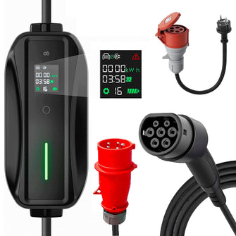 Typ 2 Ladekabel CEE 11kw 6-16A 7M Mobile Wallbox für Elektroautos Hybrid E-Auto