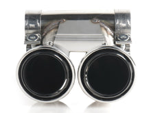 Sport Auspuffblenden Endrohre Silber für Porsche 718 Cayman Boxster ab 2016 Benzin et188