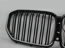 LED Grill Kühlergrill Nieren Doppelsteg Schwarz für BMW X5 G05 2018-2023
