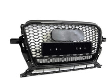 Schwarz Glanz Kühlergrill Wabengrill Grill für AUDI Q5 8R SQ5 S Line 2013-2017