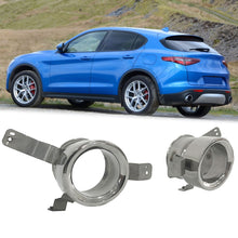 Chrom Auspuffblenden Endrohre Blende für Alfa Romeo Stelvio ab 2017 et245