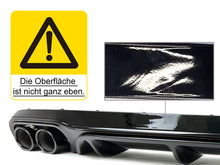 Diffusor Heckdiffusor Auspuff Schwarz für Mercedes E-Klasse C238 A238 AMG-Line 16-21