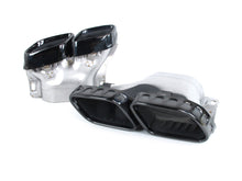 C63 Stil Heckdiffusor Diffusor Endrohre Schwarz für Mercedes W206 S206 C43 AMG Line 2022+