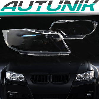 L+R Klar Scheinwerferglas Streuscheiben Für BMW 3er E90 E91 Xenon 2005-2012 hc17