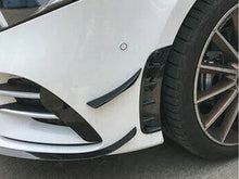 Lüfteinlasse Vorne Lüftung Flaps Canards Flossen Schwarz für Mercedes W177 Hatchback A35 AMG Line ab 2018