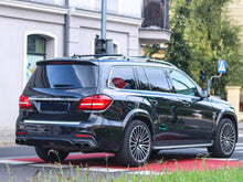 Heck Diffusor + Auspuffblenden Schwarz für Mercedes GLS X166 AMG Line 2015-2019