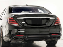 Schwarz Heckdiffusor Diffusor Endrohre für Mercedes W222 V222 AMG Line 17-20 MOPF