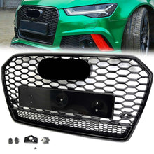Wabengrill Grill Kühlergrill Schwarz für Audi A6 S6 C7 4G Limo Avant S Line MOPF 15-18
