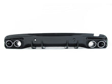 Schwarz Heckdiffusor Chrom Endrohre für Mercedes C Kl. W205 S205 C43 AMG line OHNE ABE 2014-2023