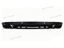 C43 Look Heckdiffusor Endrohre Schwarz für Mercedes W205 S205 Seriens Avantgarde