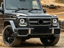 Scheinwerfer Abdeckungen Rahmen MIT E-Zeichen Tagfahrlicht Schwarz für Mercedes G-Klasse W463 1990-2012 ed32