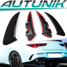 Heck Stoßstange Aero Flaps Flic Canards für Mercedes Benz CLA C118 Coupe CLA45 AMG Line ab 2019 pz76