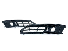 Nebelscheinwerfer Blenden Gitter Grill Schwarz Chrom für AUDI A8 D4 4H Facelift 13-17