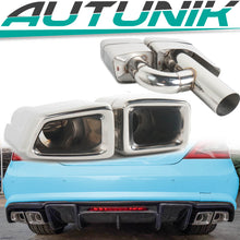 Auspuffblenden Doppelrohr Endrohre Chrom für Mercedes CLS W218 C218 C219 W221 S63 AMG W212 et91