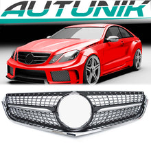 Schwarz Diamant Kühlergrill Front Grill für Mercedes E Klasse 2-Türer C207 A207 W207 2009-2013