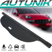 Schwarz Laderaumabdeckung Abdeckrollo Kofferraum Rollo für Porsche Cayenne 92A 10-17 sc26