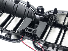 LED Kühlergrill Grill Frontgrill Schwarz Doppelsteg für BMW 3er G20 G21 2019-2022 vor LCI