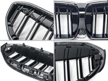 LED Kühlergrill Grill Frontgrill Schwarz Doppelsteg für BMW 3er G20 G21 2019-2022 vor LCI