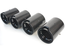 4x Carbon Schwarz Auspuffblende Endrohre für BMW M3 F80 M4 F82 65-67mm Rohr