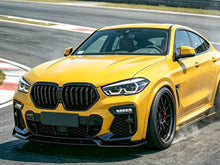 Stoßstange Spoiler Lippe Frontspoiler Schwarz für BMW X6 G06 M Paket 19-25