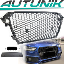 Schwarz Kühlergrill Grill Wabengrill für AUDI S4 A4 B8 B8.5 MODF 11-15 fg89