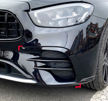 Front Stoßstange Aero Flaps Flics Flossen für Mercedes E W213 S213 C238 A238 AMG-Line 2020+