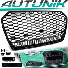 Wabengrill Grill Kühlergrill Schwarz für Audi A6 S6 C7 4G Limo Avant S Line MOPF 15-18