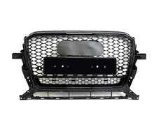 Schwarz Glanz Kühlergrill Wabengrill Grill für AUDI Q5 8R SQ5 S Line 2013-2017