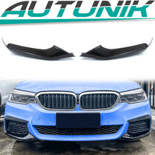 Front Spoiler Splitter Ecken Ansätze Schwarz Passend für BMW 5er G30 G31 M Sport Paket 2017-2020 Vor LCI