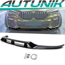 Stoßstange Spoiler Lippe Frontspoiler Schwarz für BMW X6 G06 M Paket 19-25