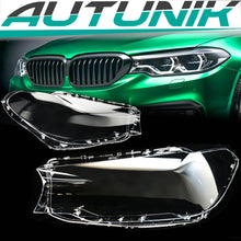 Klar Scheinwerferabdeckungen Glas Streuscheibe Paar für BMW 5er G30 G31 2016-2020