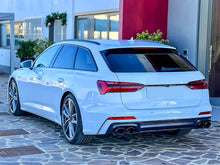 Diffusor Auspuff Schwarz für AUDI A6 Heckdiffusor C8 mit S-Line Limo 18-21 di133