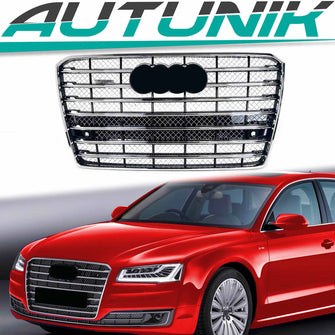 Sport Chrom Front Grill Kühlergrill Für Audi A8 D4 4H MOPF 2014-2017 fg342