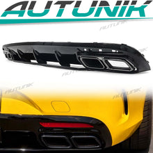 S63 Optik Diffusor Auspuff Schwarz für Mercedes C217 A217 AMG Line MOPF 17-20