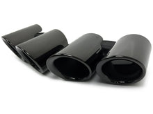 Sport Auspuff Auspuffblenden Endrohre Schwarz GTS Optik für Porsche Panamera 2018 2019 2020 2021 2022 Benzin et158