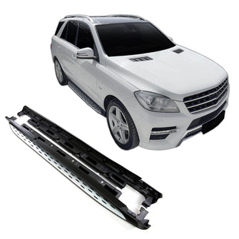Set Aluminium Trittbretter Schweller für Mercedes ML W166 / GLE  2012-2019