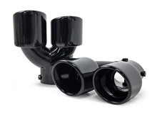 Zu 60-63mm Endrohre Auspuffblenden Schwarz Glanz für BMW G42 G20 G21 G22 G23 G26
