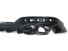 Heckdiffusor Diffusor Auspuffblenden Schwarz für Audi A4 B9 Serienstoßstange 20+