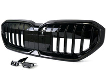 Schwarz Frontgrill LED Kühlergrill Niere Grill für BMW 5er G60 G61 i5 2023-2026
