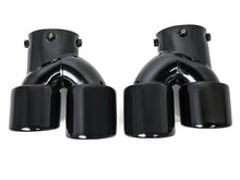 Zu 60-63mm Endrohre Auspuffblenden Schwarz Glanz für BMW G42 G20 G21 G22 G23 G26