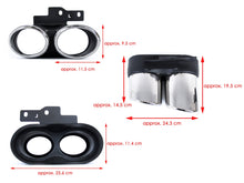 Diffusor Heckdiffusor Auspuff Chrom für AUDI A6 C8 Limo Avant S-Line ab 2018