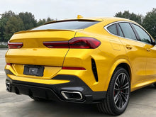 3-teilig Schwarz Diffusor Heckdiffusor  für BMW X6 G06 M Paket 2019+ OHNE ABE
