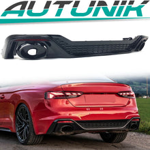 Sport Diffusor Heckdiffusor Auspuffblende Schwarz für Audi A5 F5 S Line 2020+