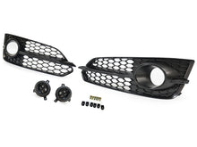 Schwarz Gitter Lüftungsgitter Blenden Grill für Audi A8 S8 D4 4H S-Line 13-17 MOPF mit ACC