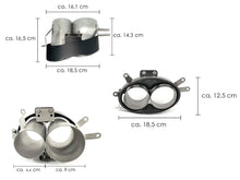 Matt Carbon Fiber Endrohr Auspuffblenden Blende für AUDI RS4 RS5 RS6 RS7 Stoßstange et265