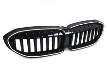 Schwarz LED Kühlergrill Grill Frontgrill für BMW 3er G20 G21 2019-2022 vor LCI