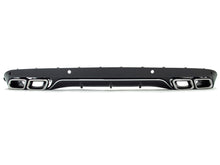 Heckdiffusor Diffusor + Chrom Auspuffspitzen für Mercedes W205 Limousine Avantgarde mit Standard Stoßstange 2014-2022