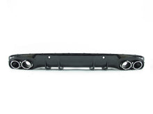 Schwarz Diffusor Chrom Endrohre für Mercedes C205 A205 C43 AMG Line 16-21 OHNE ABE